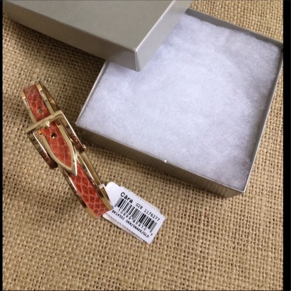 Cara Belt bracelet with leather snakelike inlay - Picture 3 of 6